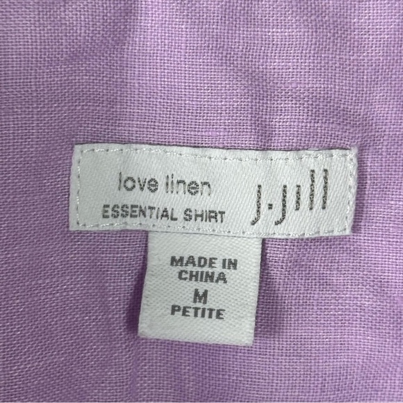 J. Jill lilac Button Down Shirt Women’s Size MP - Picture 3 of 5